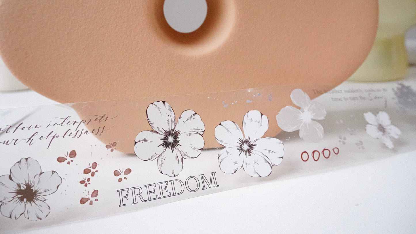 Jennyuanzi Studio Vol.5 - Clear and Shallow | 4.5cm PET Tape | Release Paper