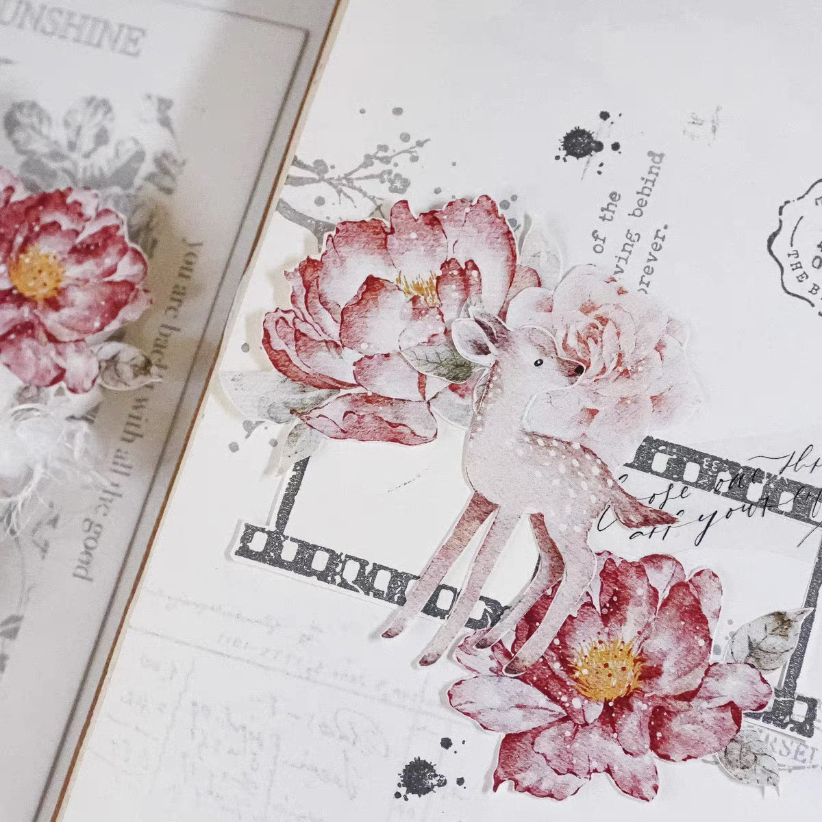 Jennyuanzi Studio Vol.5 - Flower and Dear | 5cm PET Tape | Release Paper