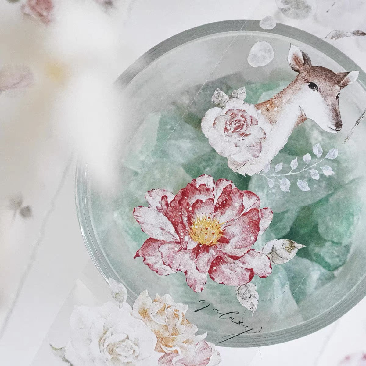 Jennyuanzi Studio Vol.5 - Flower and Dear | 5cm PET Tape | Release Paper