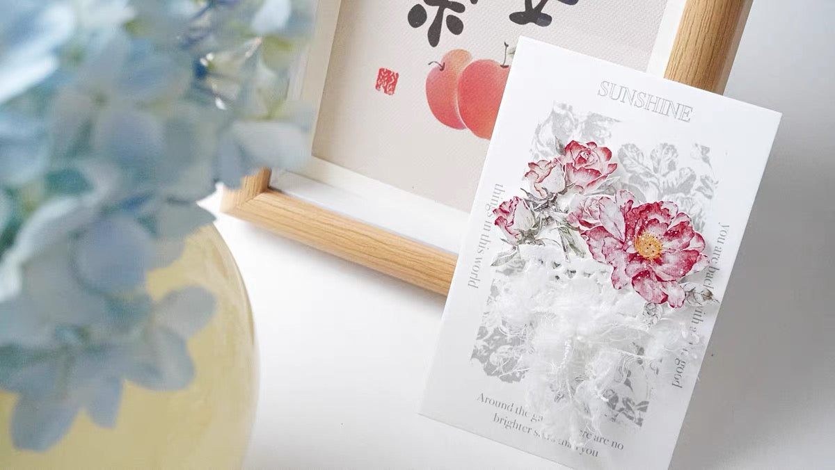 Jennyuanzi Studio Vol.5 - Flower and Dear | 5cm PET Tape | Release Paper