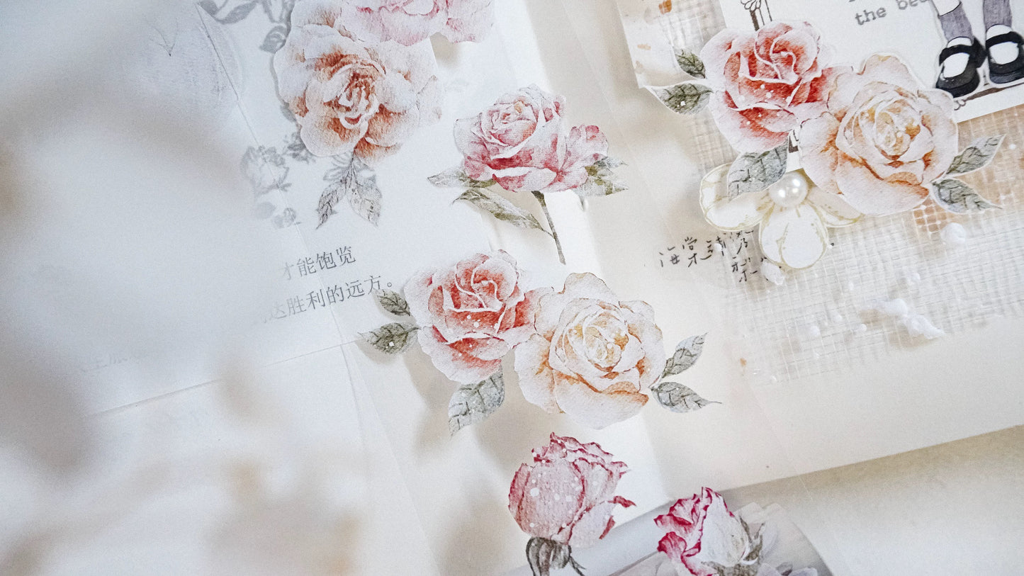 Jennyuanzi Studio Vol.5 - Flower and Dear | 5cm PET Tape | Release Paper