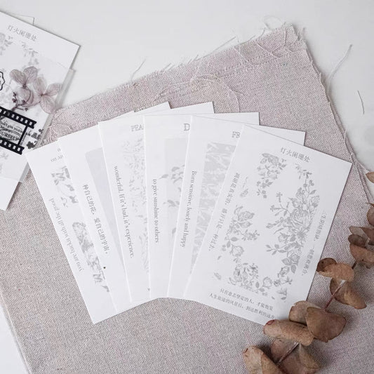 Jennyuanzi Studio Vol.5 - 《Yan Qiu 70°》 | 30pcs Memo Pad | Ephemera Paper