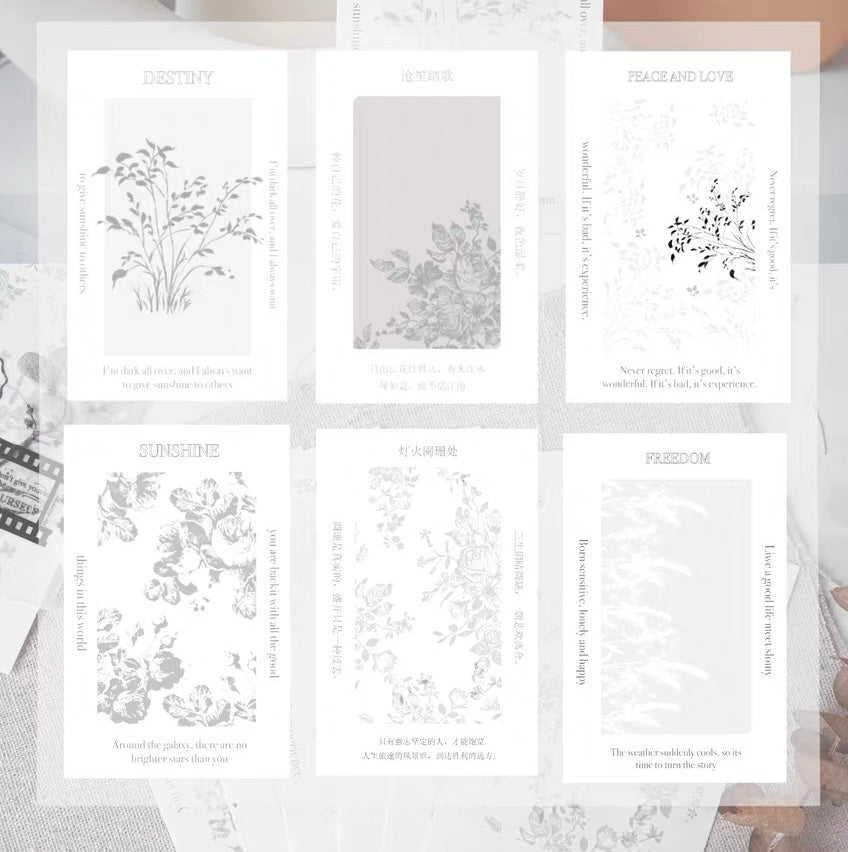 NEW! Jennyuanzi Studio Vol.5 - 《Yan Qiu 70°》 | 30pcs Memo Pad | Ephemera Paper
