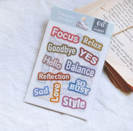 NEW! Sonia - 2024-06 | 4 Sheets | Rub On Sticker | Small Size