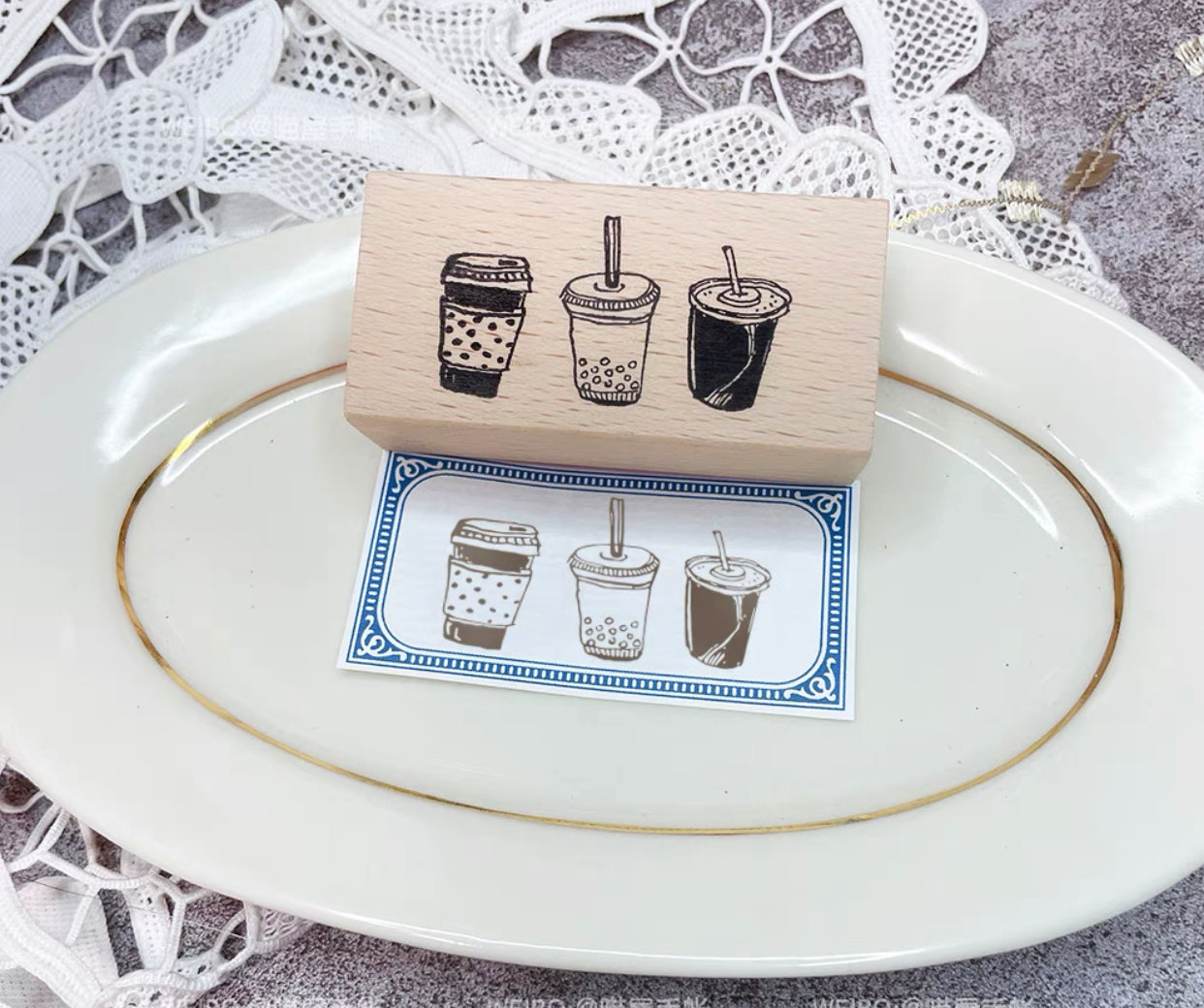 Meow House - Afternoon Tea  | Rubber Stamps