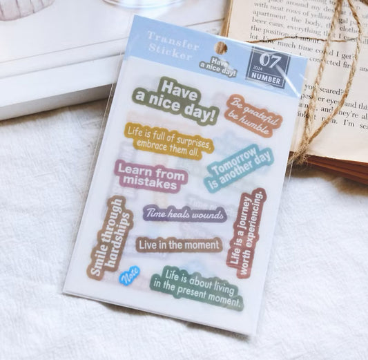 NEW! Sonia - 2024-07 | 4 Sheets | Rub On Sticker | Small Size