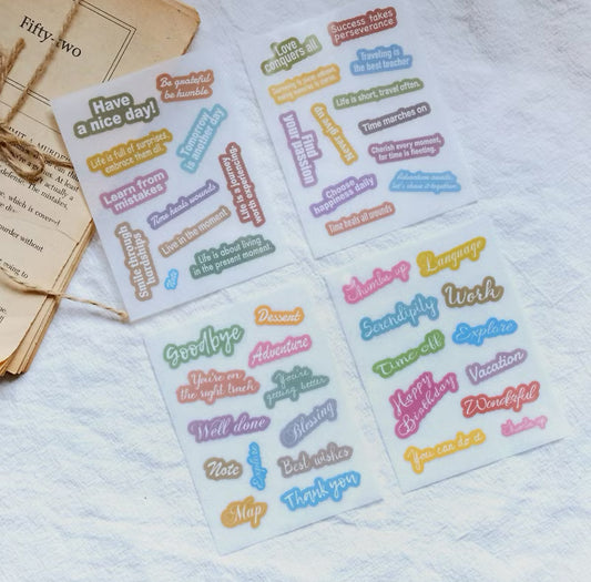 NEW! Sonia - 2024-07 | 4 Sheets | Rub On Sticker | Small Size