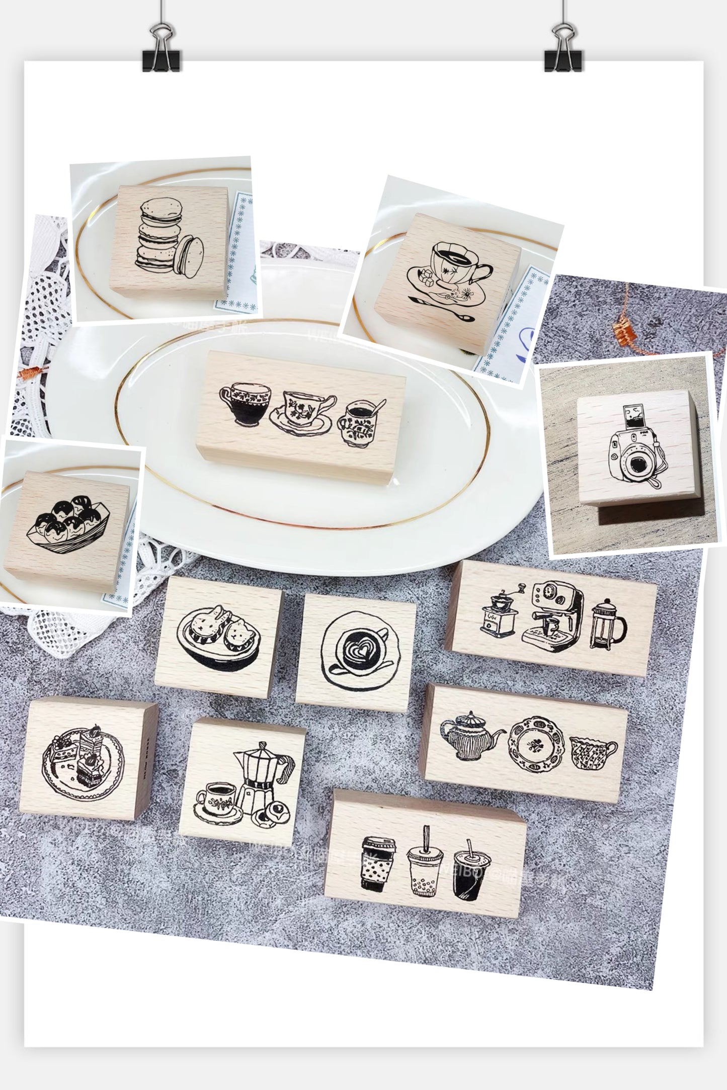 Meow House - Afternoon Tea  | Rubber Stamps