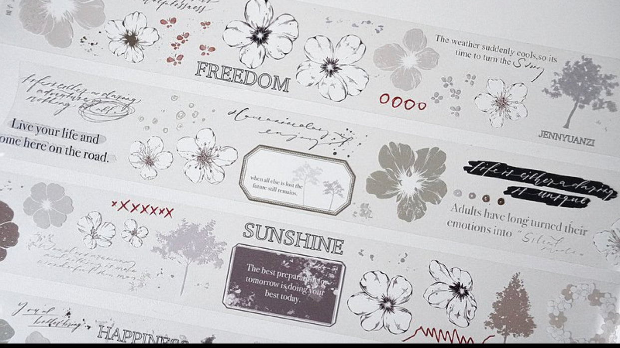 Jennyuanzi Studio Vol.5 - Clear and Shallow | 4.5cm PET Tape | Release Paper
