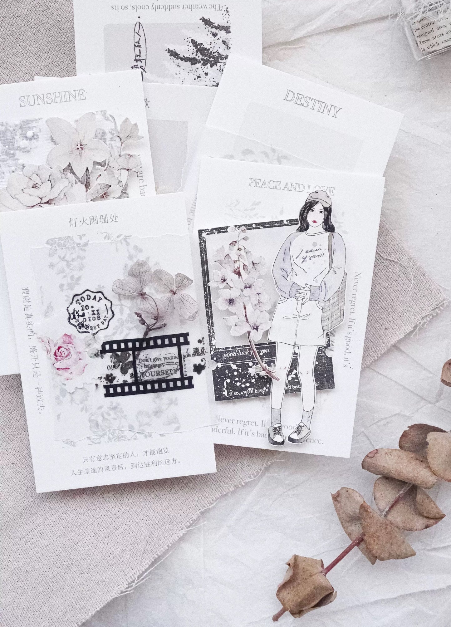 Jennyuanzi Studio Vol.5 - 《Yan Qiu 70°》 | 30pcs Memo Pad | Ephemera Paper