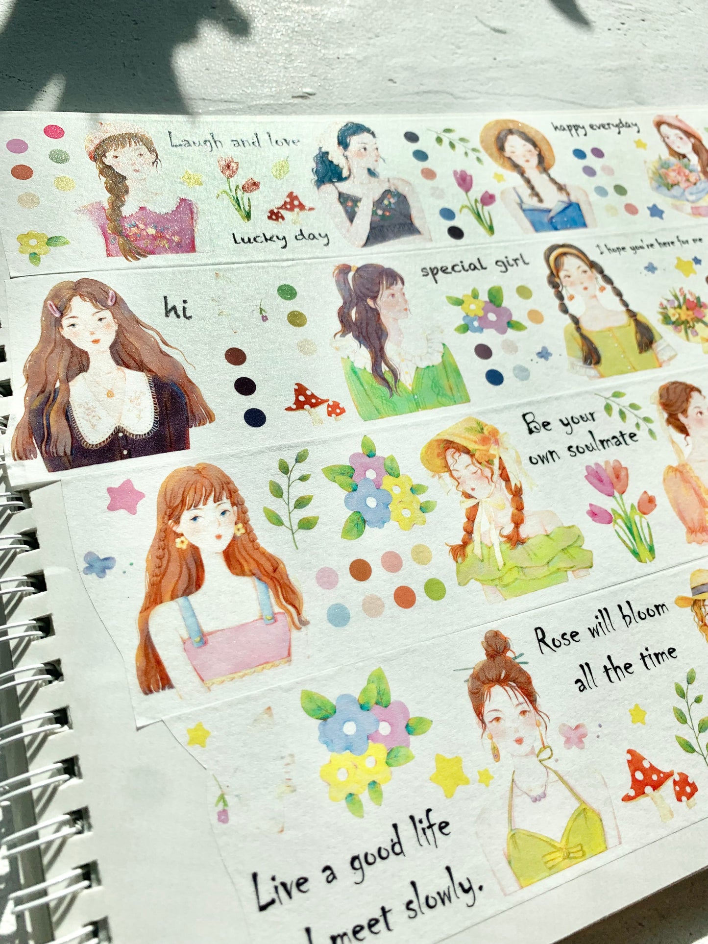 Xiyue Studio - Chunye | 5cm Washi Tape | Release Paper | 5M