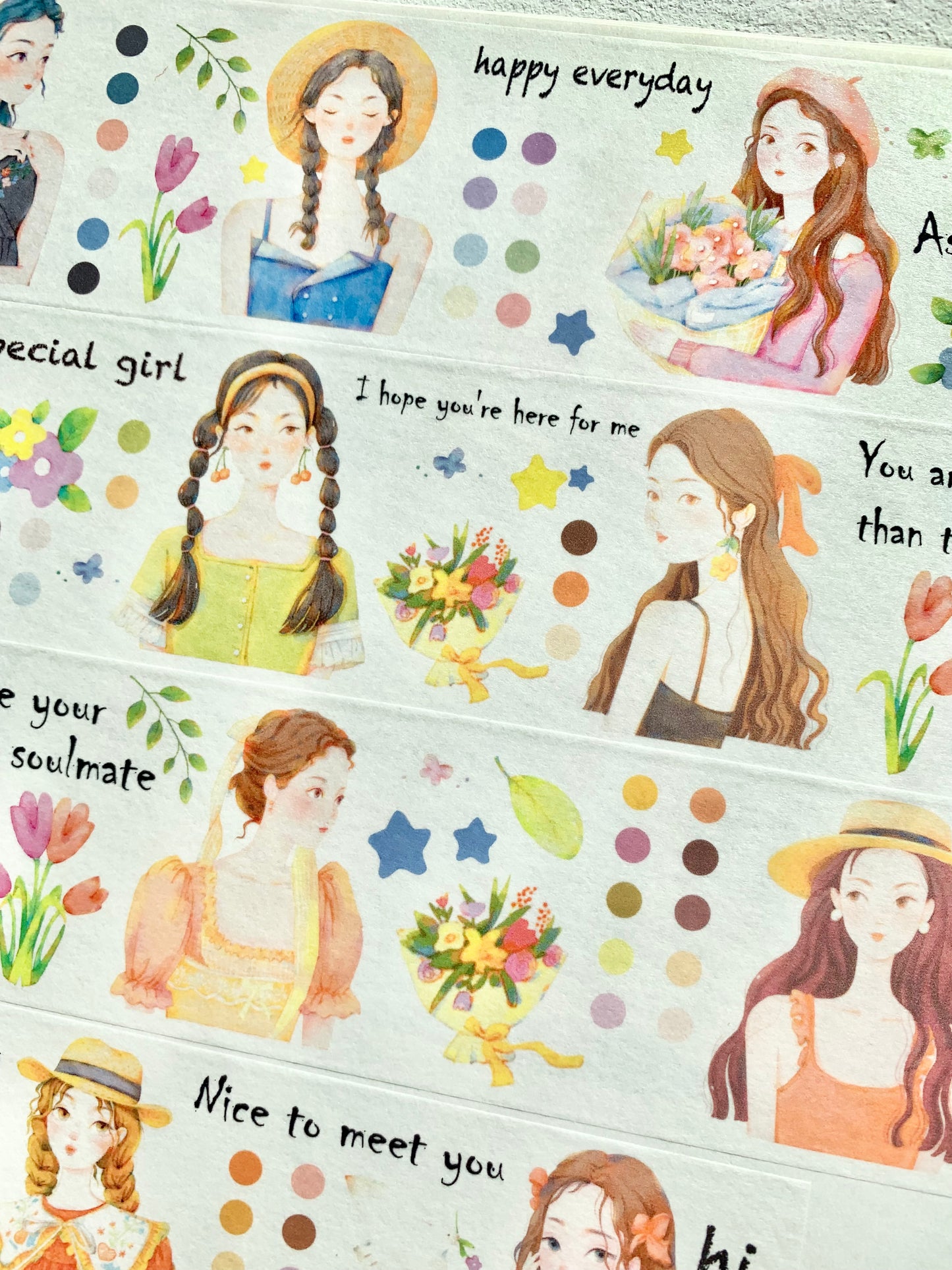 Xiyue Studio - Chunye | 5cm Washi Tape | Release Paper | 5M