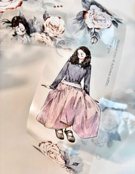 NEW! KAIXUN  - Vol.9 Xiu Hong Ran | Kiss-cut | 6cm PET Tape |  Release Paper