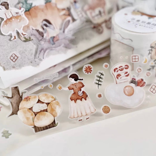 NEW! Muzishan Studio - Welcome to the sweet country | Kiss-cut | 4.5cm Tape | 5M | Release Paper