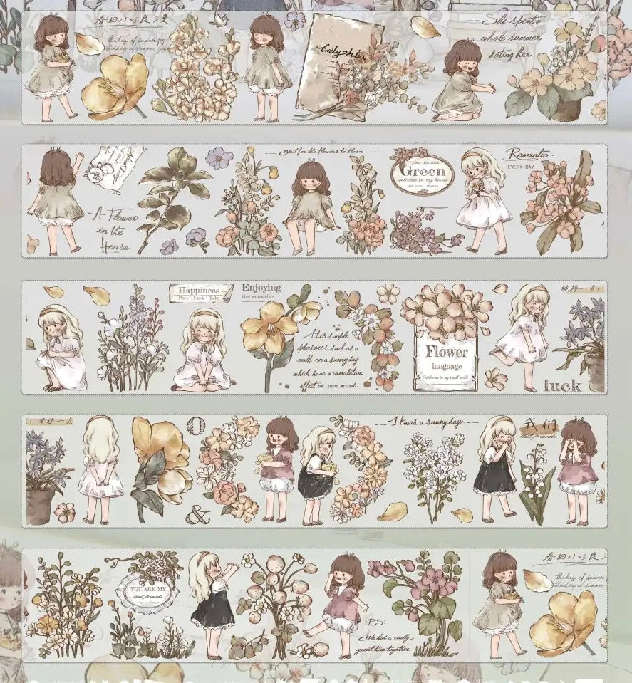 XBJia Studio - Spring | 6.5cm PET Tape | Release Paper | 6M