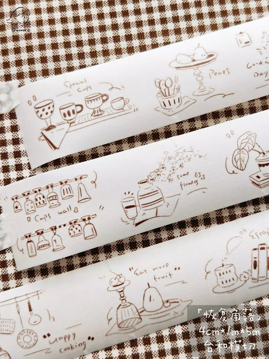 NEW! Wendy - Take A Break | Kiss-cut | 4cm Washi Tape | Release Paper | 5M