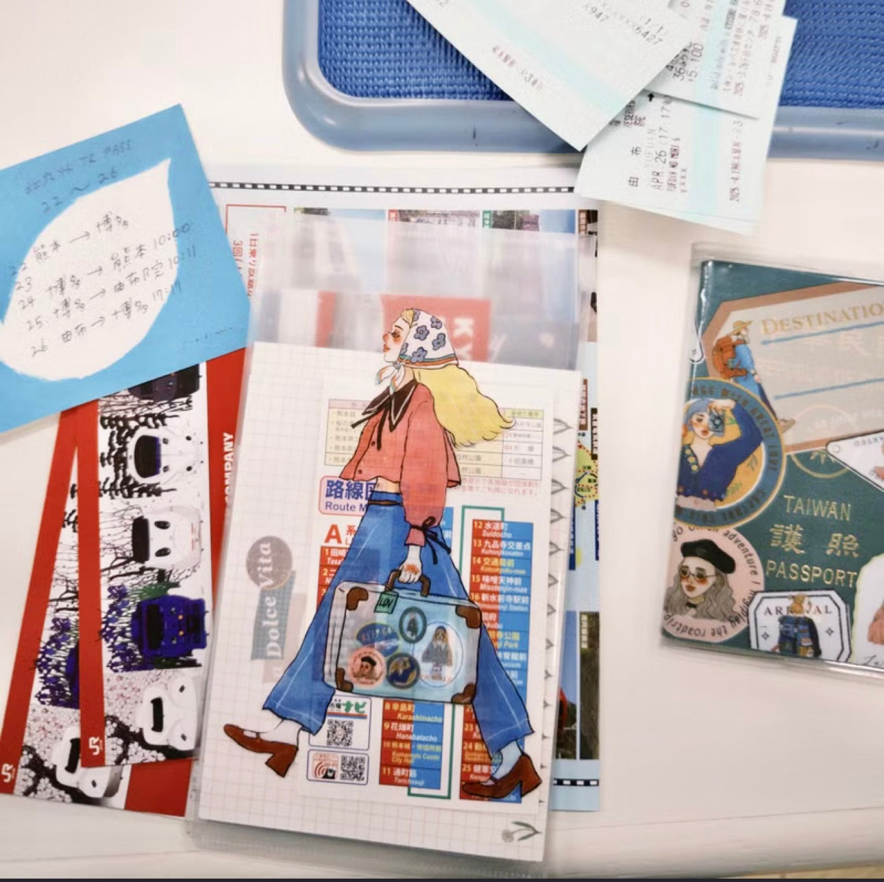La Dolce Vita - We move forward happily | Portable Folder | Journaling Accessory