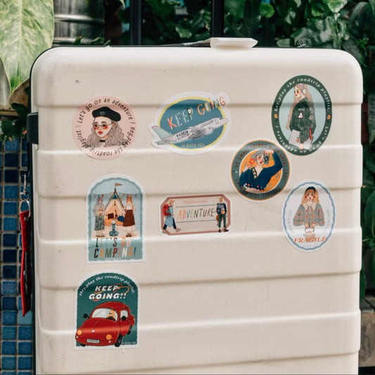 La Dolce Vita - LDV Travel Agency Large Sticker  | Waterproof | 11pcs | Stickers