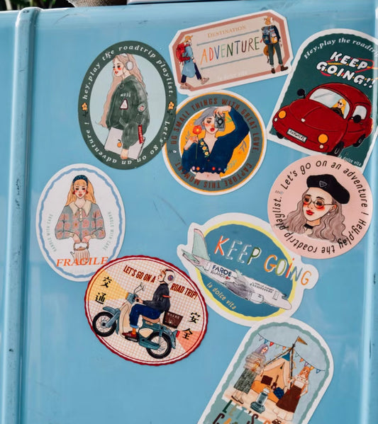 La Dolce Vita - LDV Travel Agency Large Sticker  | Waterproof | 11pcs | Stickers