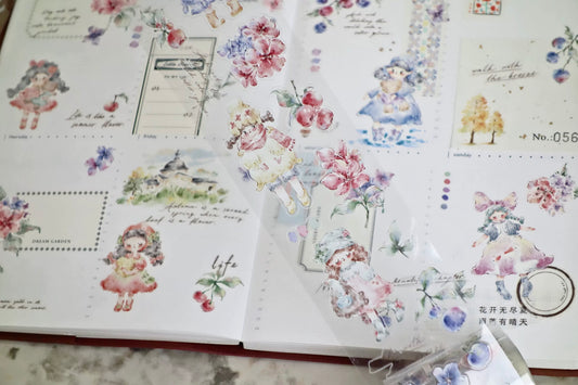 NEW! Muzishan Studio - Summer Bloom | Kiss-cut | 5cm Tape | 5M | Release Paper