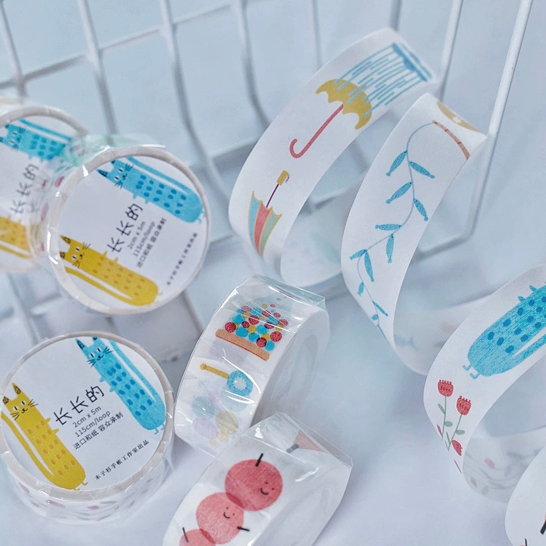 NEW! Muzishan Studio - Long | 2cm Washi Tape | Release Paper | 5M