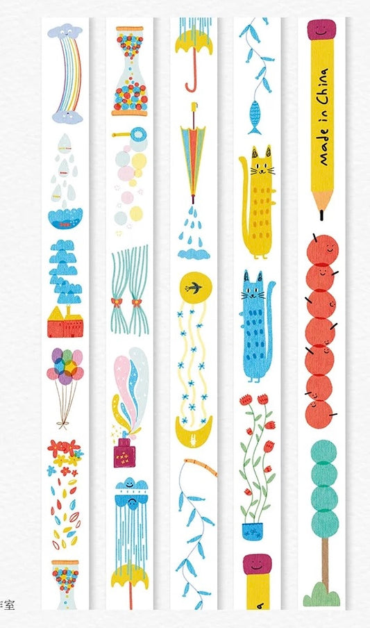 NEW! Muzishan Studio - Long | 2cm Washi Tape | Release Paper | 5M