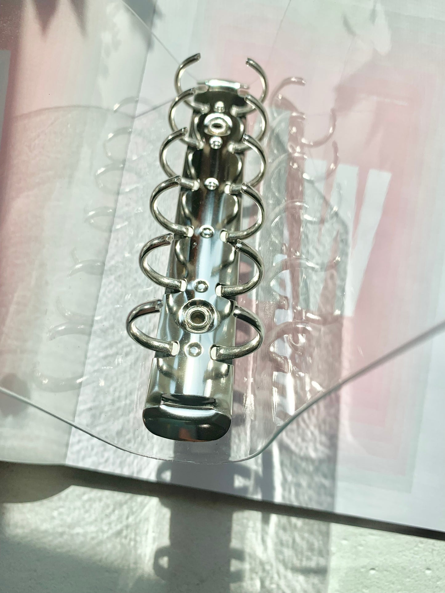 6 Ring PVC Notebook Blinder | A7 Size | Clear | Journaling Accessories