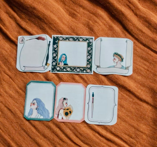 La Dolce Vita - Old-school life | 4cm Sticker Memo Roll | NO Release Paper | 10M