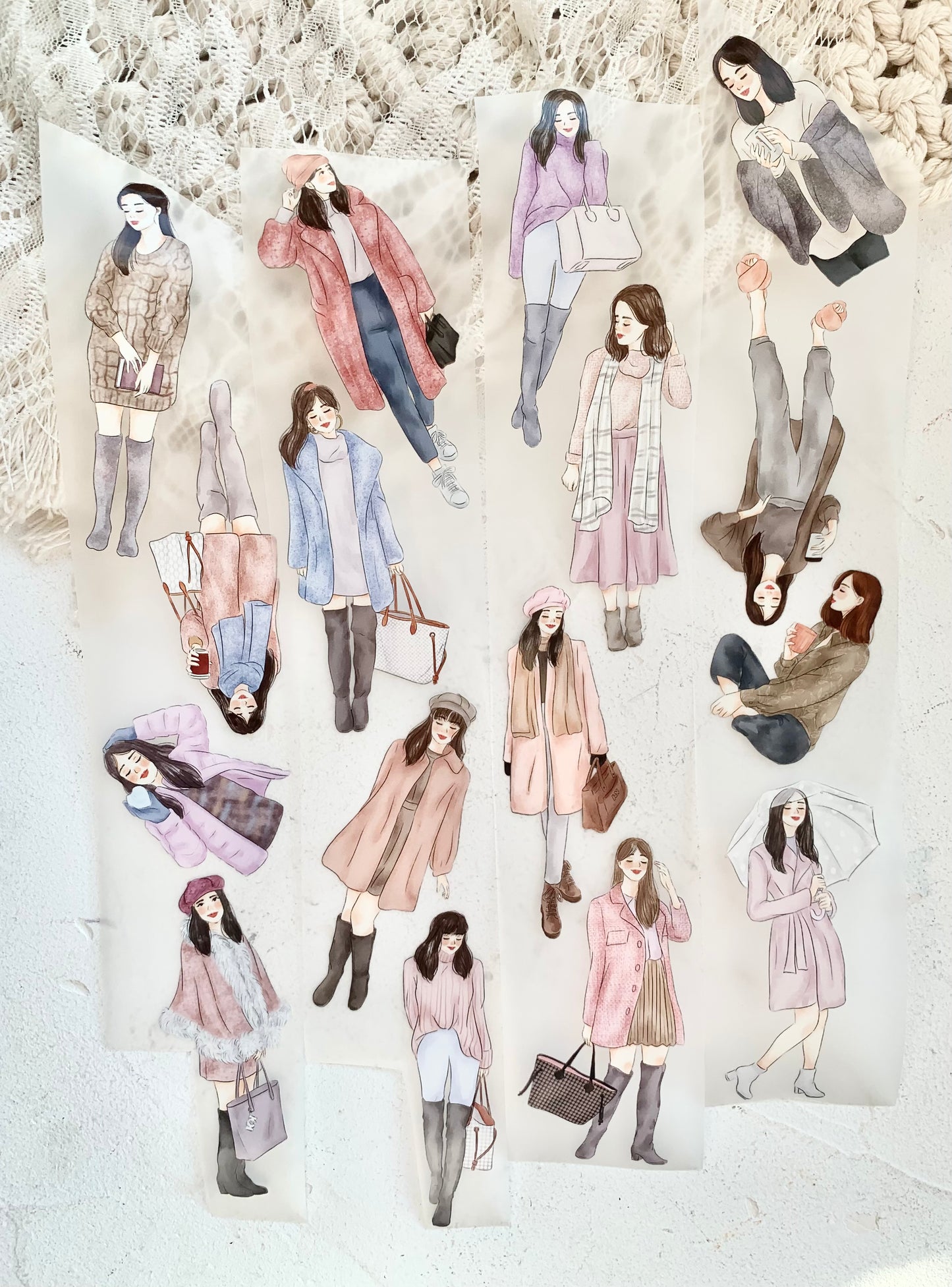 Katkreates Illustration - Warmth | 5cm PET Tape | Release Paper