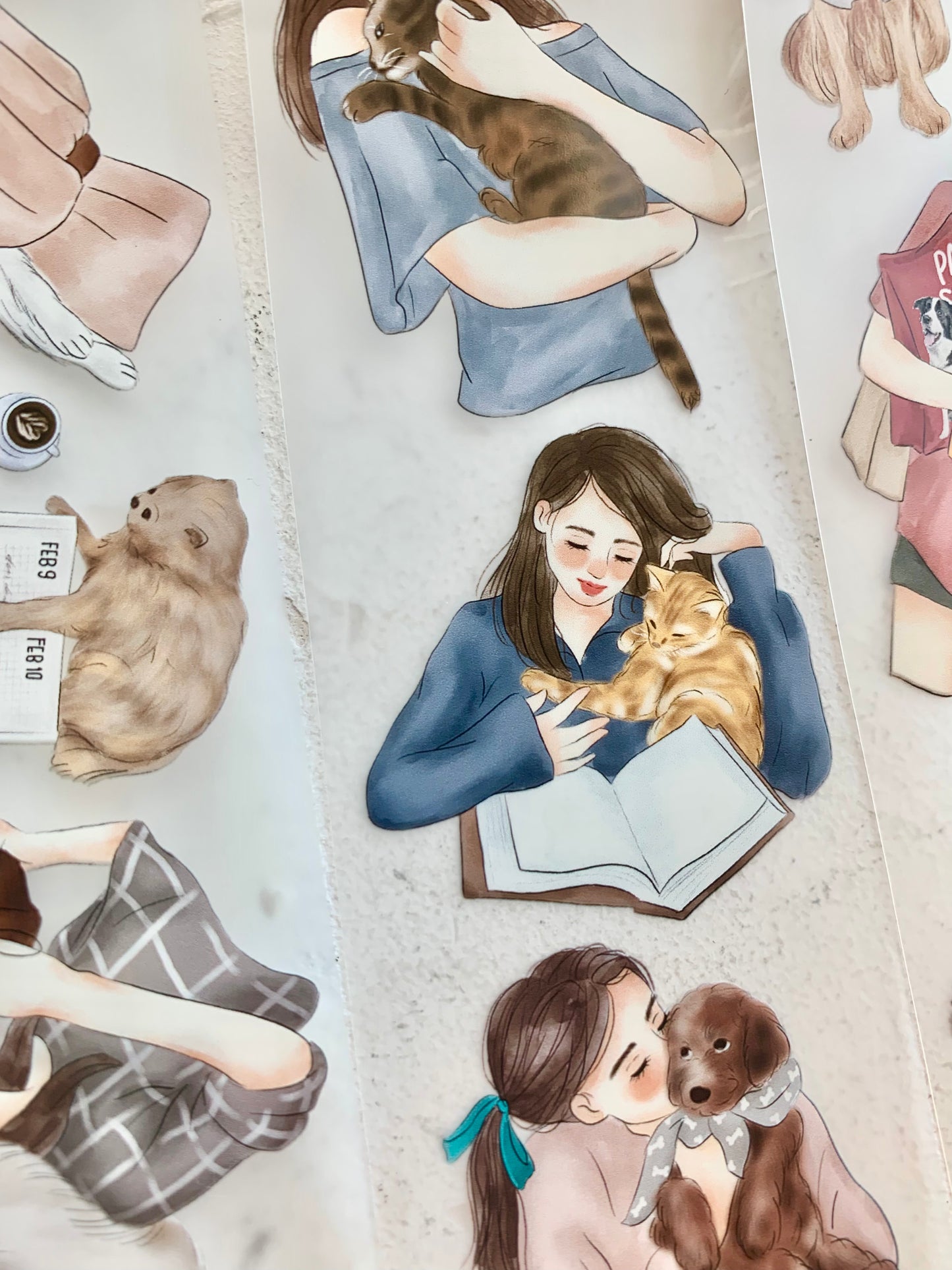 Katkreates Illustration - Furmom | 5cm PET Tape | Release Paper