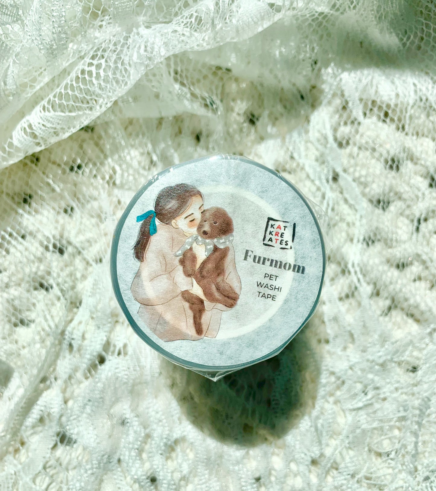 Katkreates Illustration - Furmom | 5cm PET Tape | Release Paper