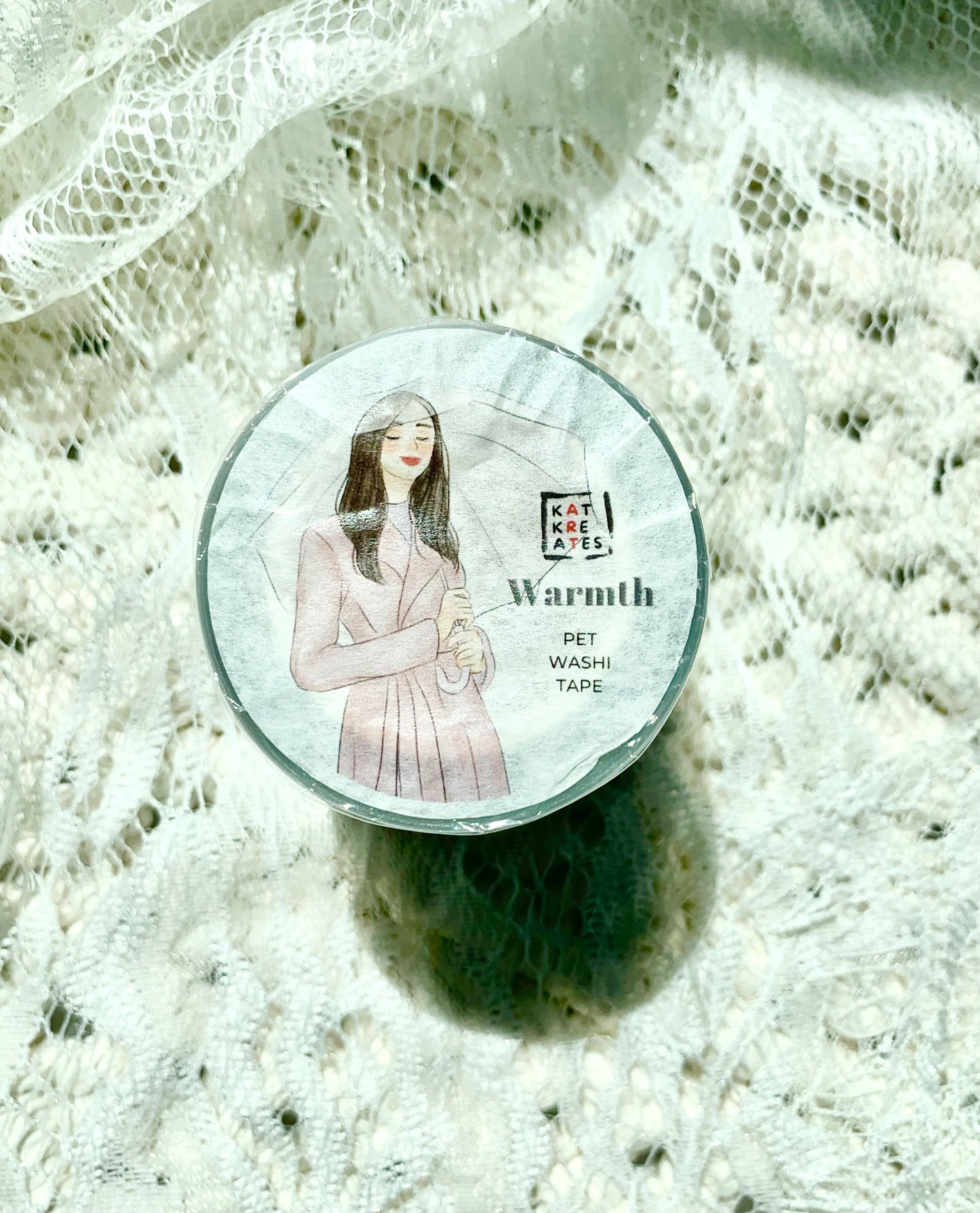 Katkreates Illustration - Warmth | 5cm PET Tape | Release Paper