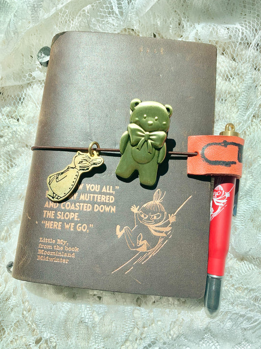 Xiao Xiao Studio - Brass Clip - Bear | Notebook Clip | Bookmark | Journaling Accessories