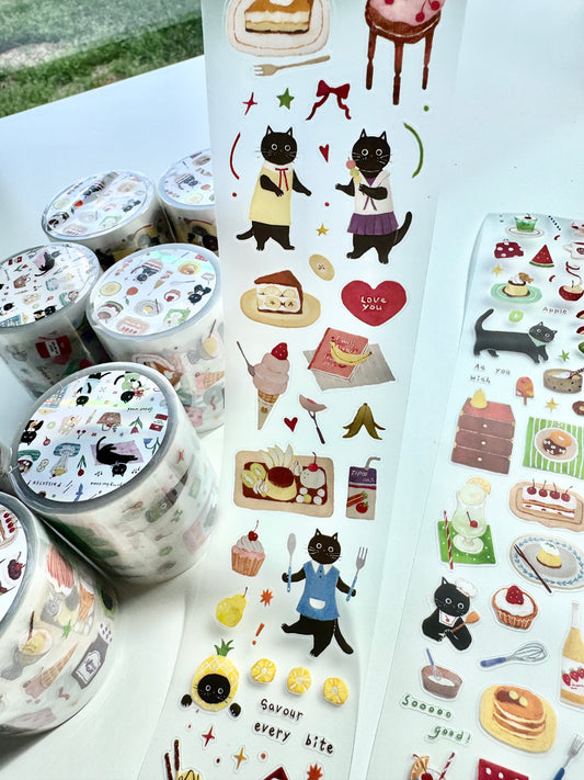 NEW! Spring Forth - Fruit Dessert Kitty | Kiss-cut | 5cm PET Tape | Release Paper | 6M