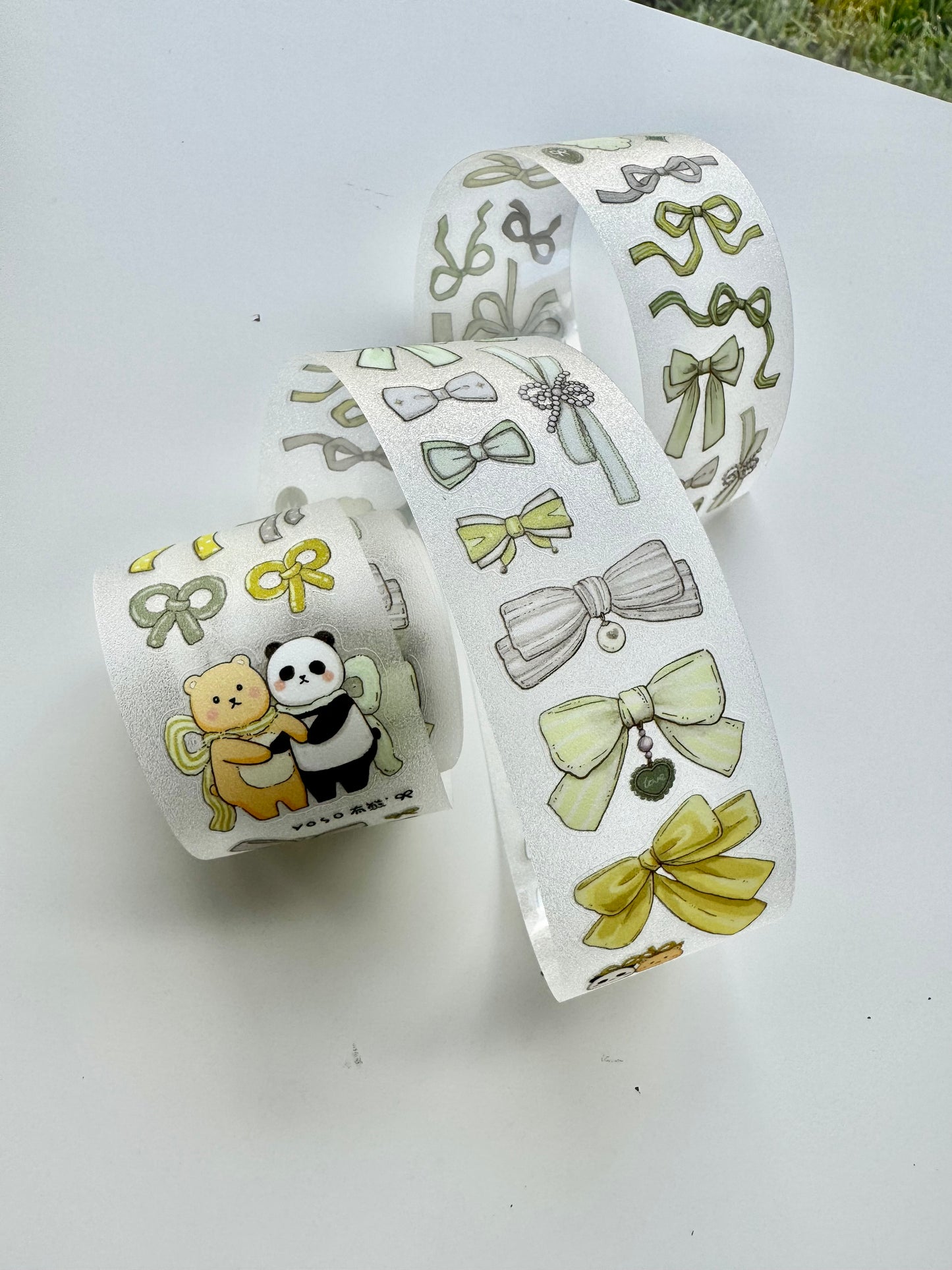 NEW! EverEin - Bow - Green | 4cm Kiss-cut | Glitter PET Tape | Release Paper | 3M