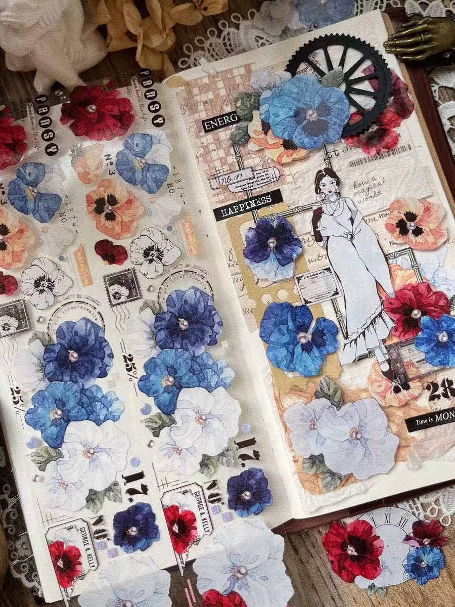 Yier Studio - Pansy | 5cm PET Tape | Release Paper | 6M