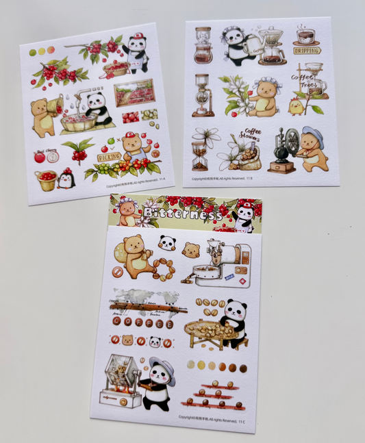 NEW! EverEin - Bitterness | 3 Sheets | Washi Paper | Kiss-cut | Sticker