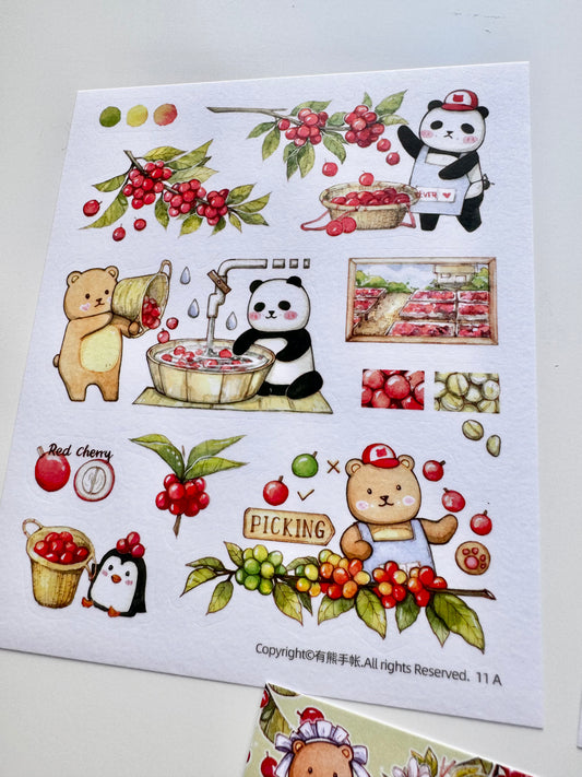 NEW! EverEin - Bitterness | 3 Sheets | Washi Paper | Kiss-cut | Sticker