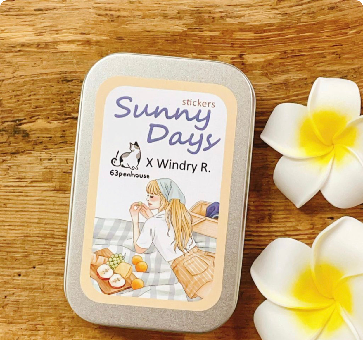 63penhouse X Windry - Sunny Days | 20pcs Stickers | Tin Box
