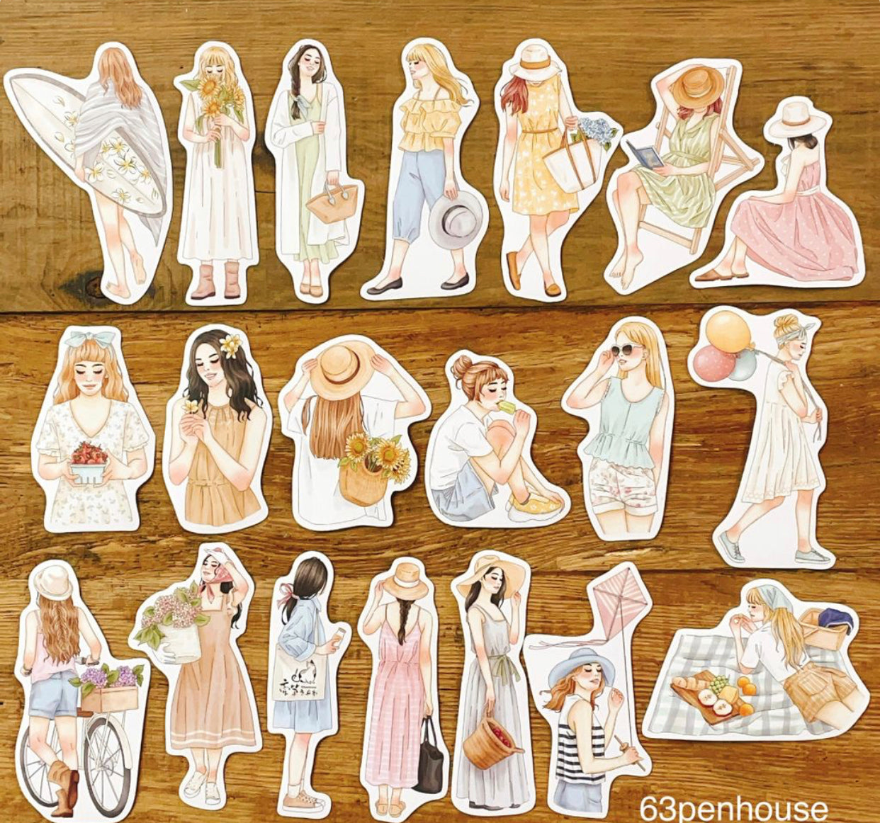 63penhouse X Windry - Sunny Days | 20pcs Stickers | Tin Box