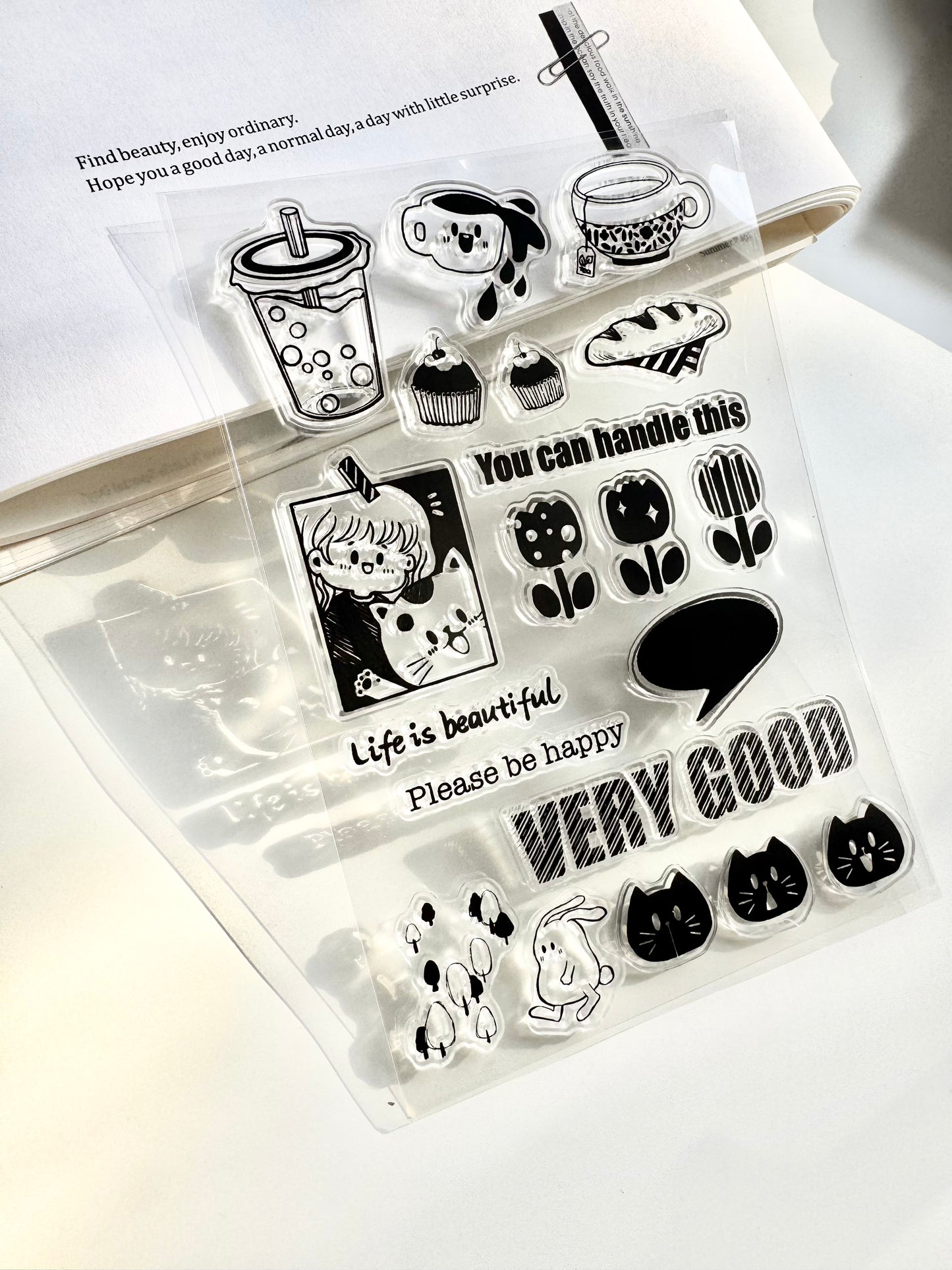 NEW Star Studio - The Tiny Cutie | 21pcs Clear Stamp Set | Silicone Stamp