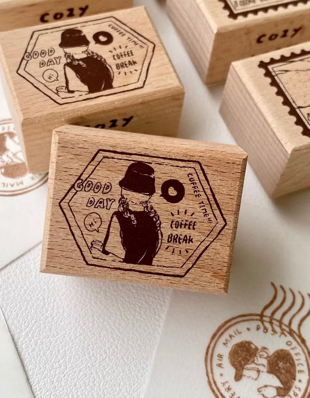 NEW! Cozyroom - Stamp Girls | Rubber Stamps