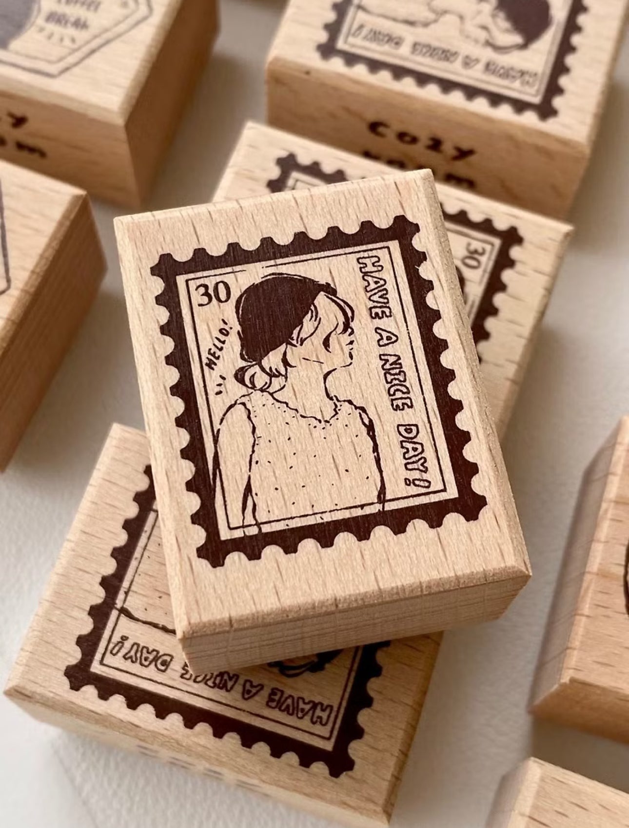 NEW! Cozyroom - Stamp Girls | Rubber Stamps