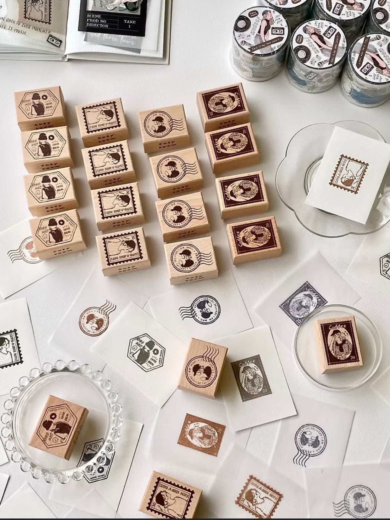 NEW! Cozyroom - Stamp Girls | Rubber Stamps