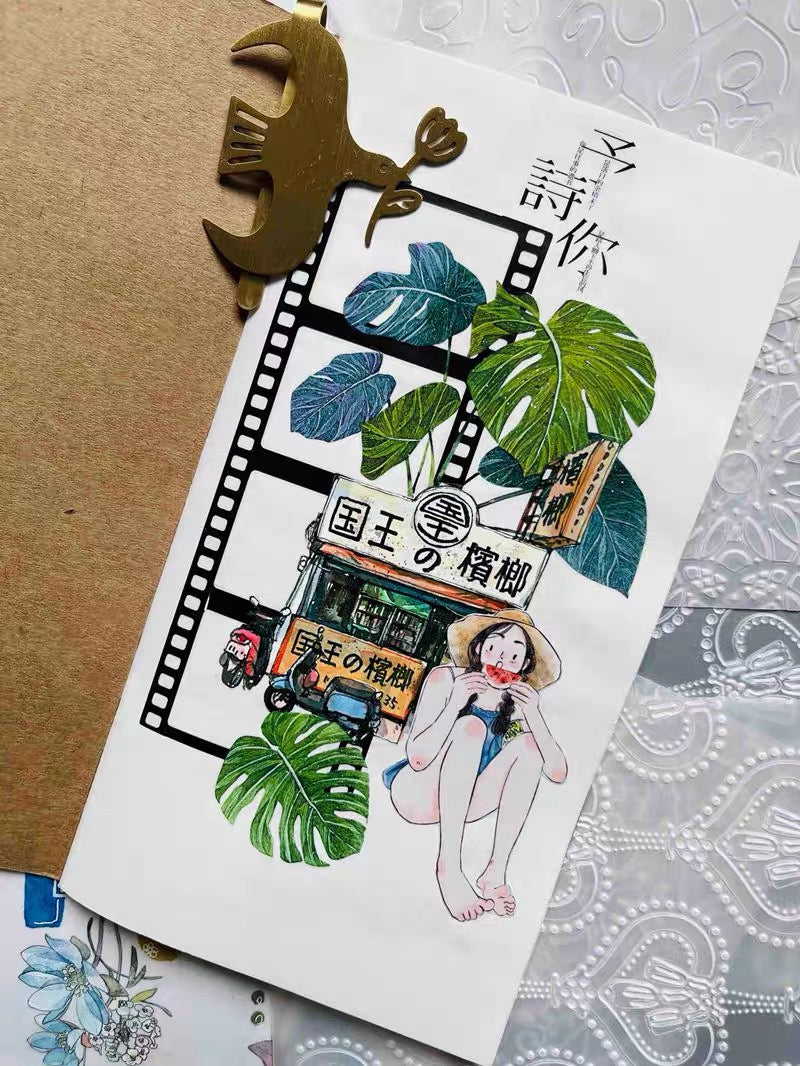 DingDing - No.15 - A Little Blue | 5cm PET Tape | Release Paper