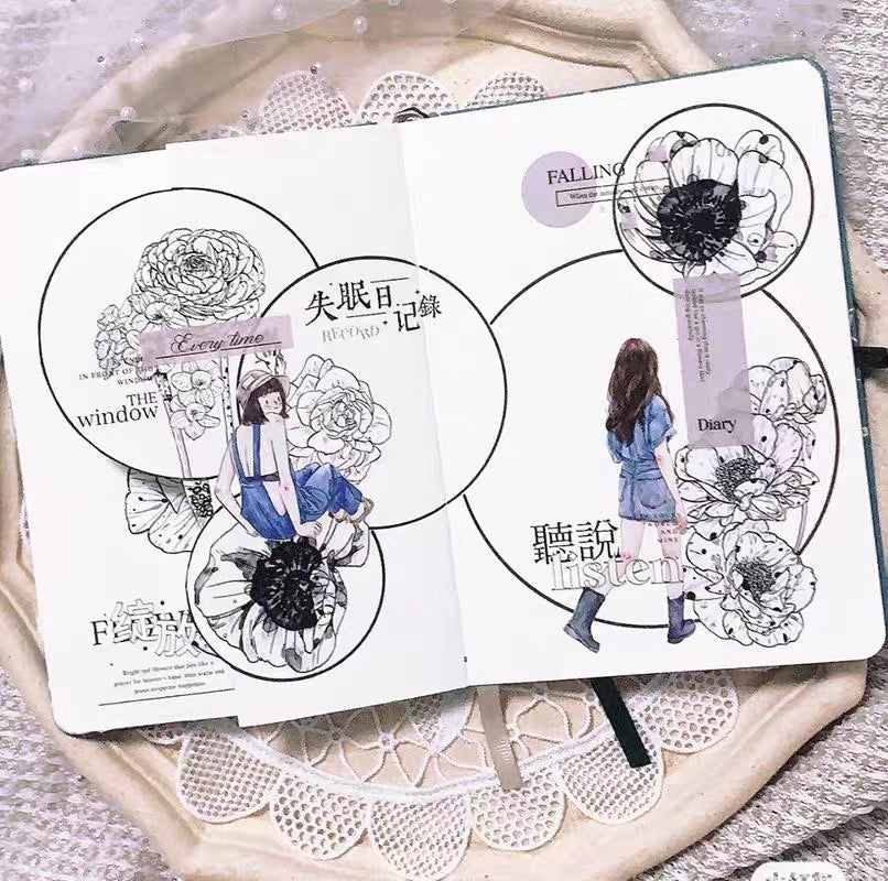 DingDing - No.15 - A Little Blue | 5cm PET Tape | Release Paper