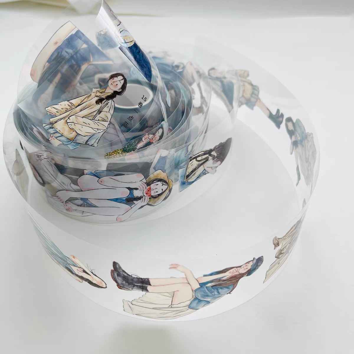 DingDing - No.15 - A Little Blue | 5cm PET Tape | Release Paper
