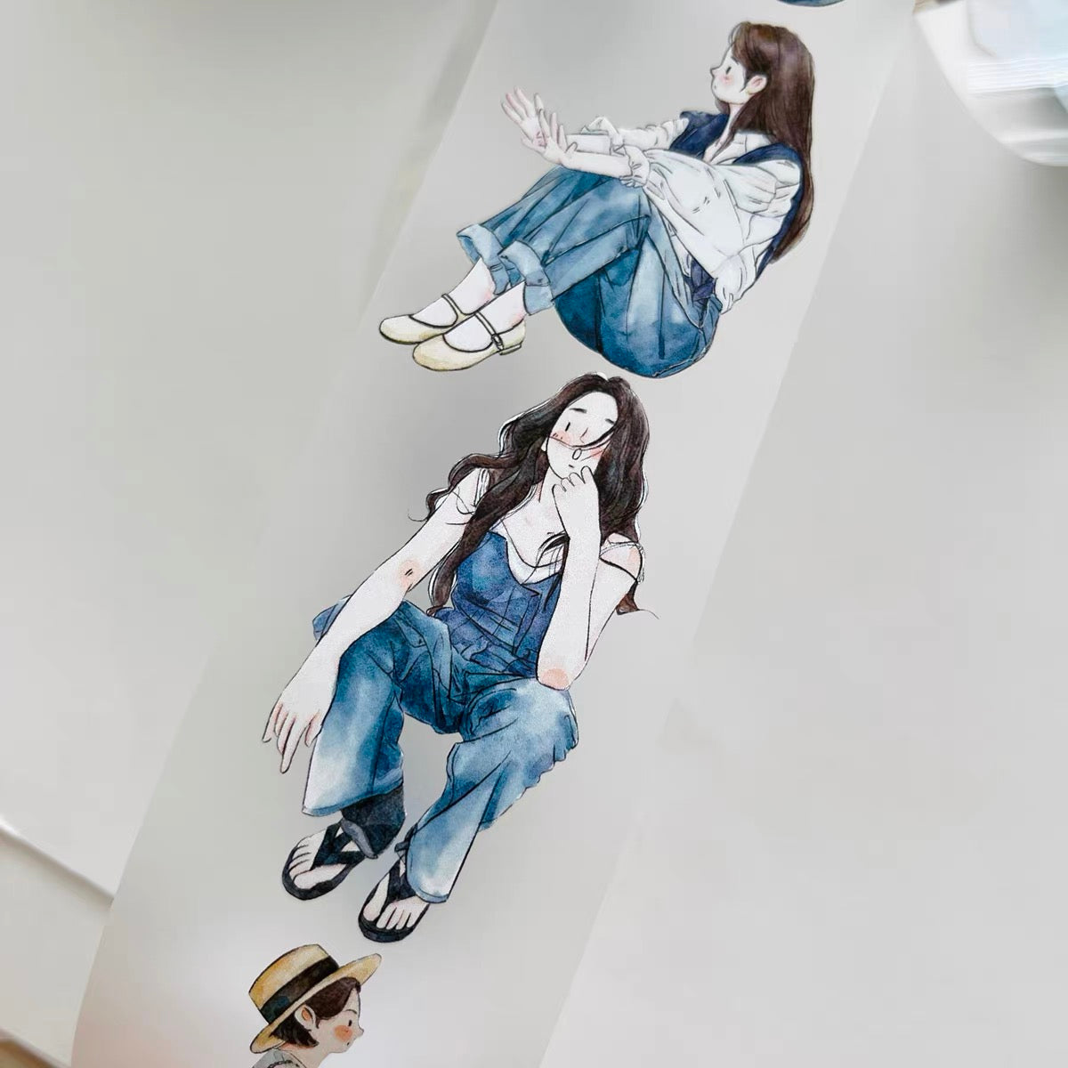 DingDing - No.15 - A Little Blue | 5cm PET Tape | Release Paper