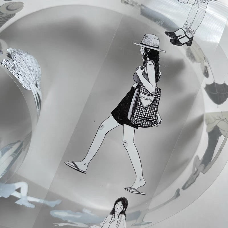 DingDing - No.11 - Black and White | 5cm PET Tape | Release Paper