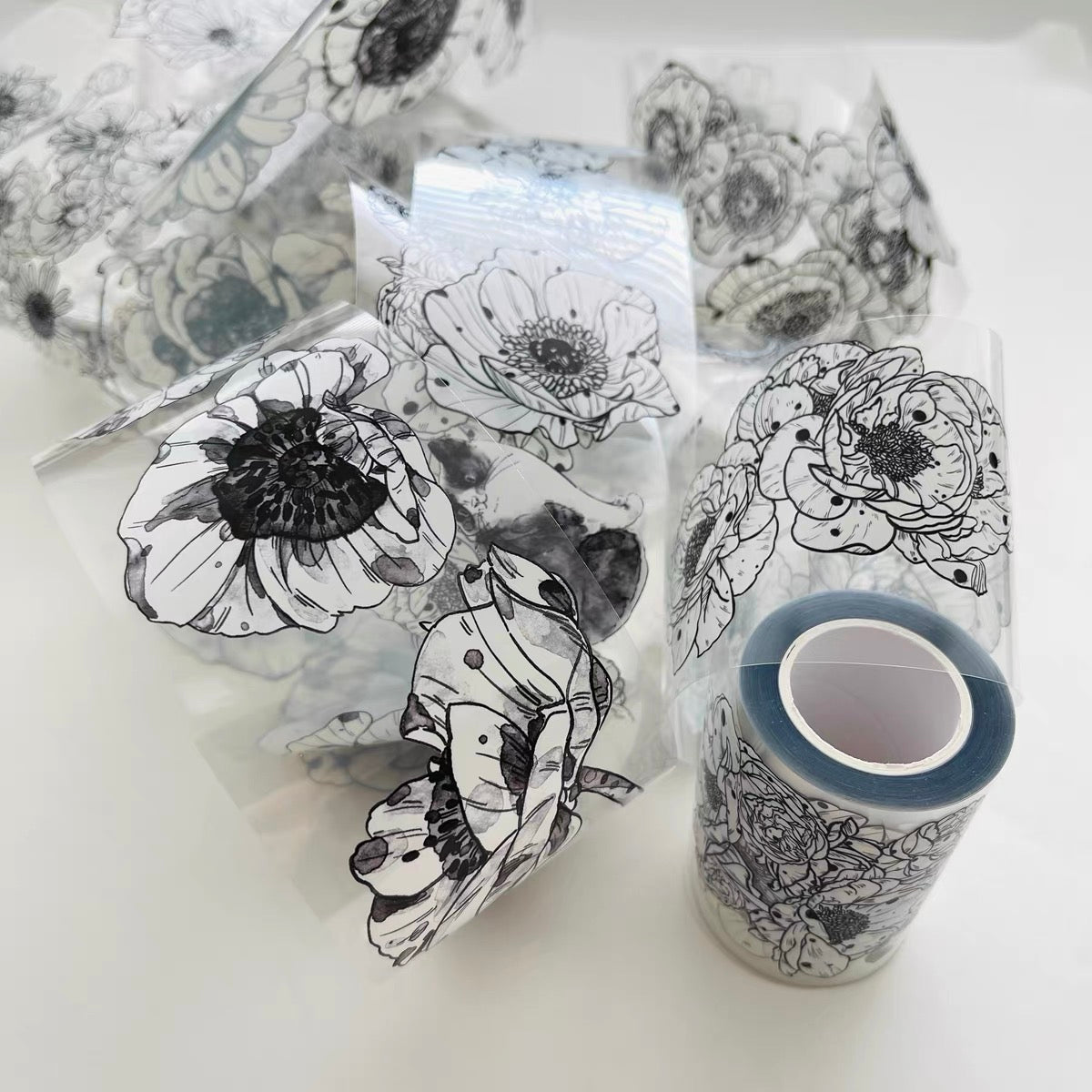 DingDing - No.14 - Floral | 6cm PET Tape | Release Paper